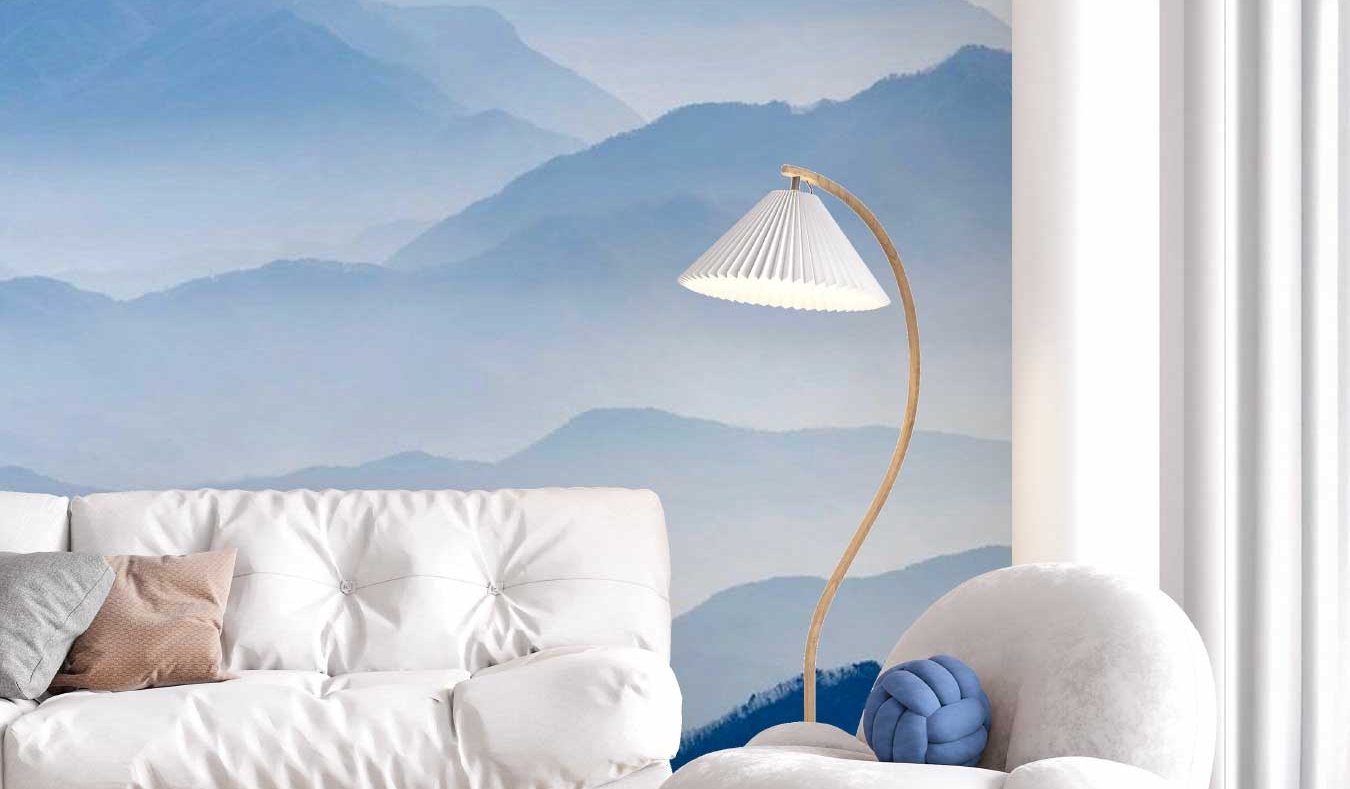 Blue Misty Mountain Wallpaper